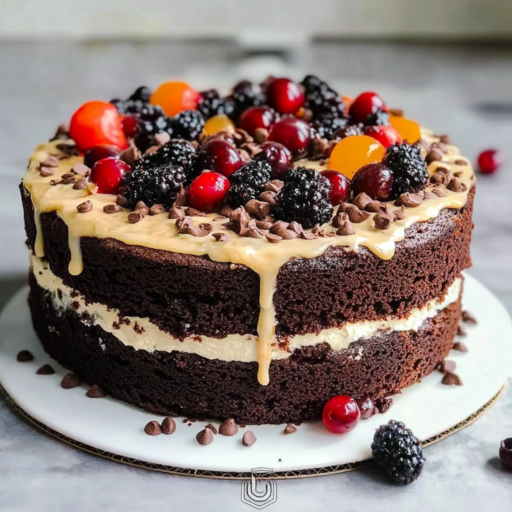 Recipe preparation for Brownie Mix Cake