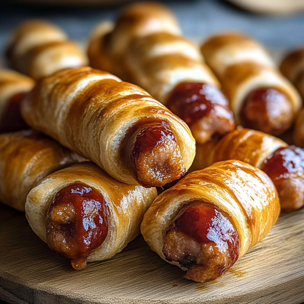 Recipe preparation for Pigs in a Blanket Smokies