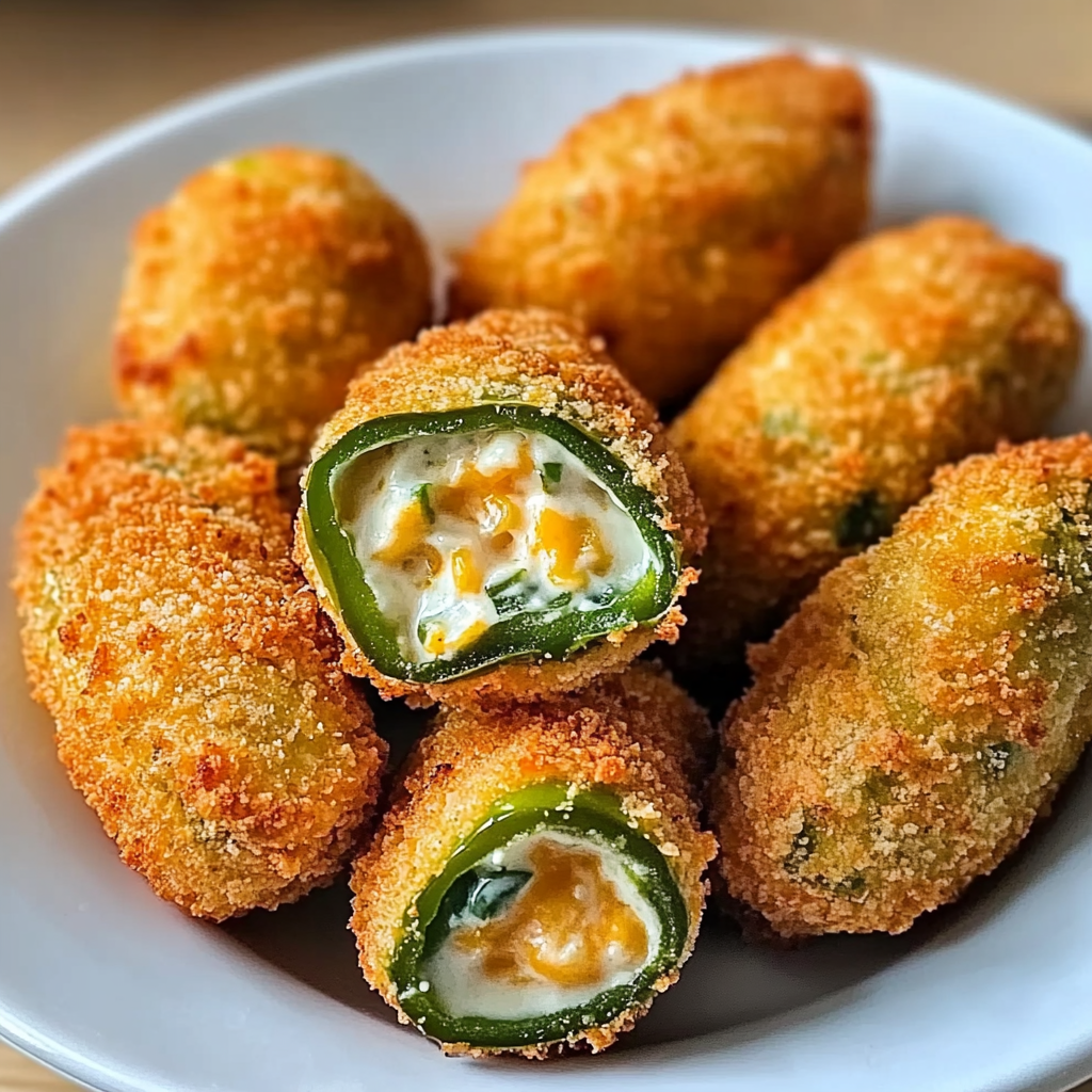 Recipe preparation for Air Fryer Jalapeño Poppers