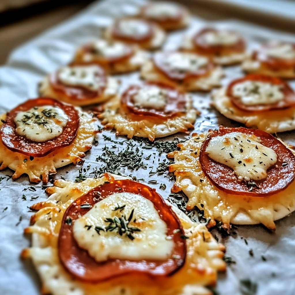 Recipe preparation for Keto Pizza Chips