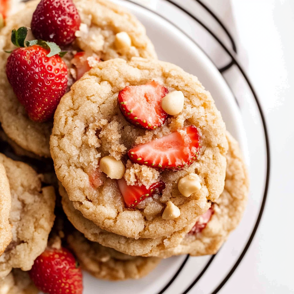 Recipe preparation for Strawberry Shortcake Cookies
