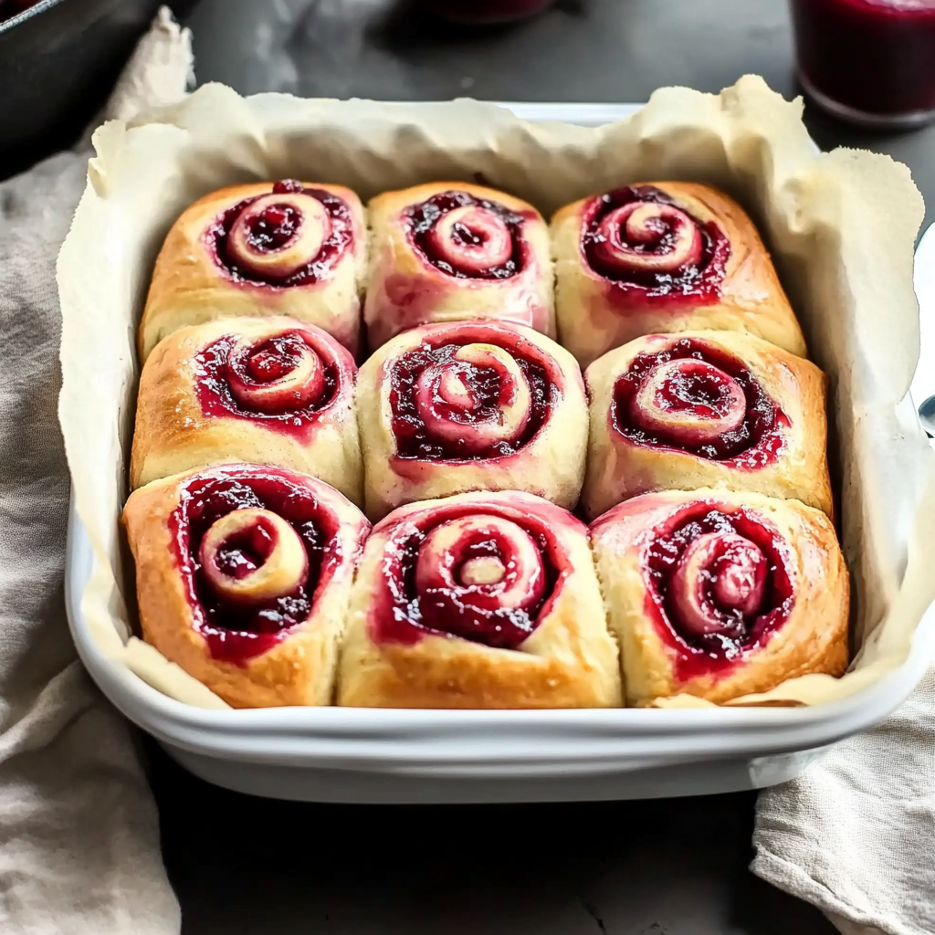 Recipe preparation for Cranberry Orange Cinnamon Rolls