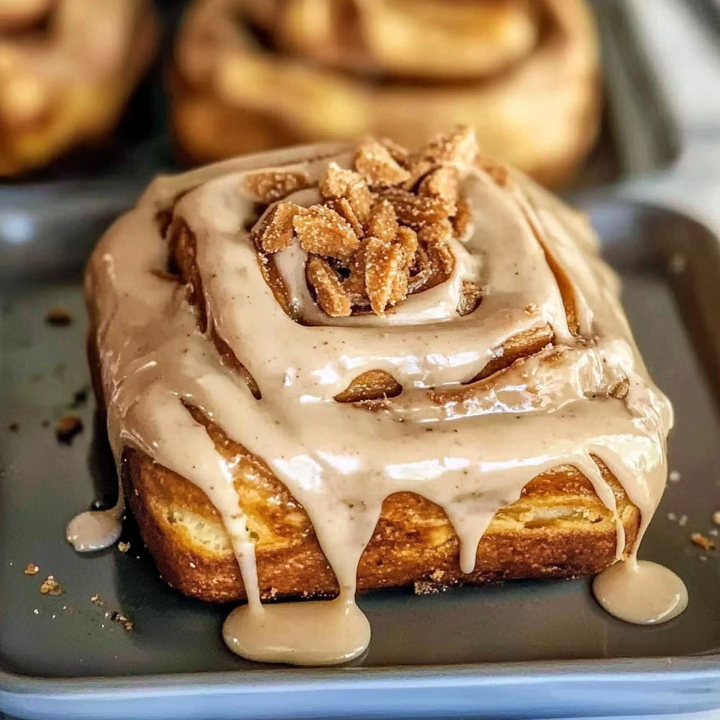 Recipe preparation for Irresistibly Soft Biscoff Cinnamon Rolls: A Cozy Indulgence