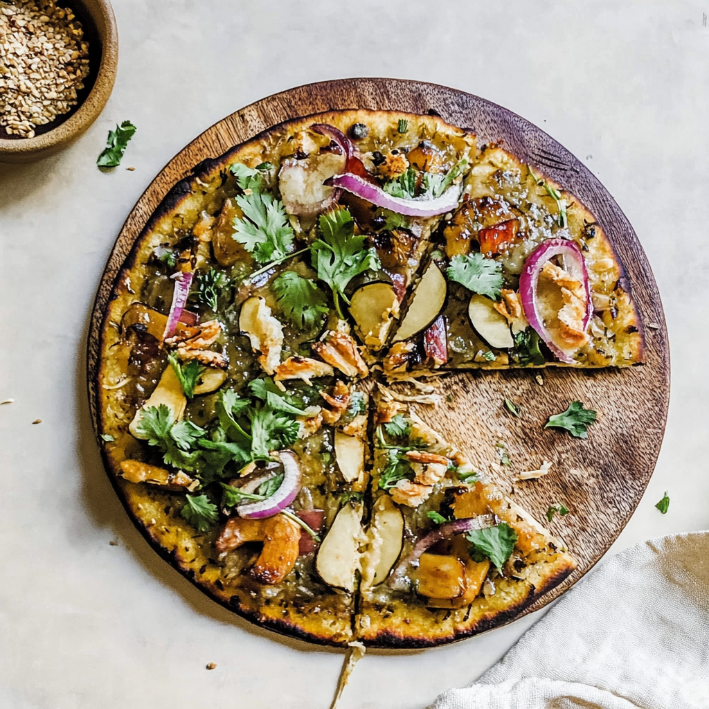 Recipe preparation for Gluten Free and Keto Thai Pizza
