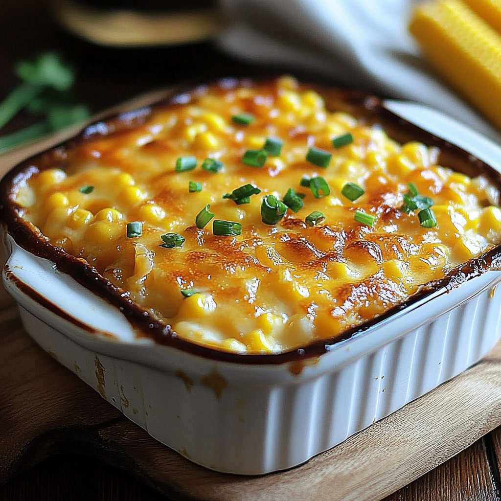 Recipe preparation for Honey-Glazed Corn Casserole