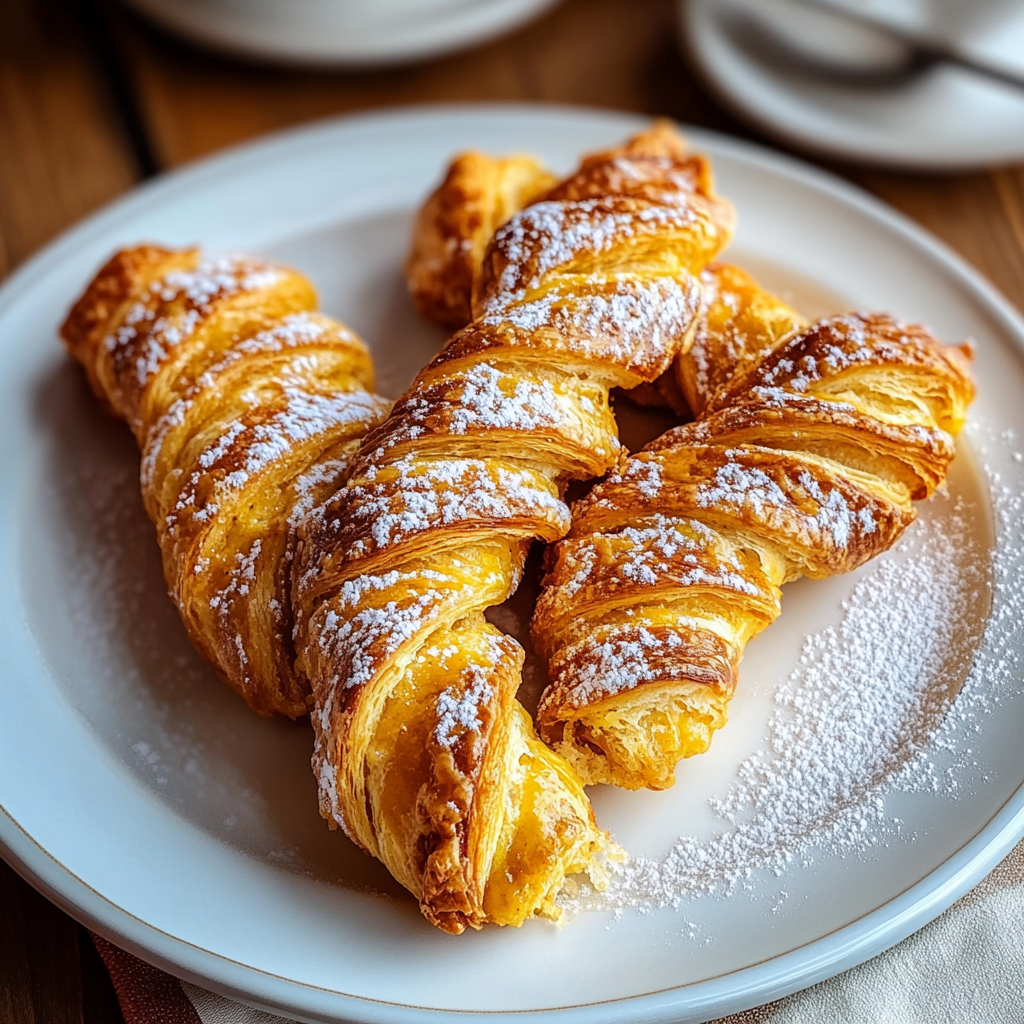 Recipe preparation for Pumpkin Pie Twists