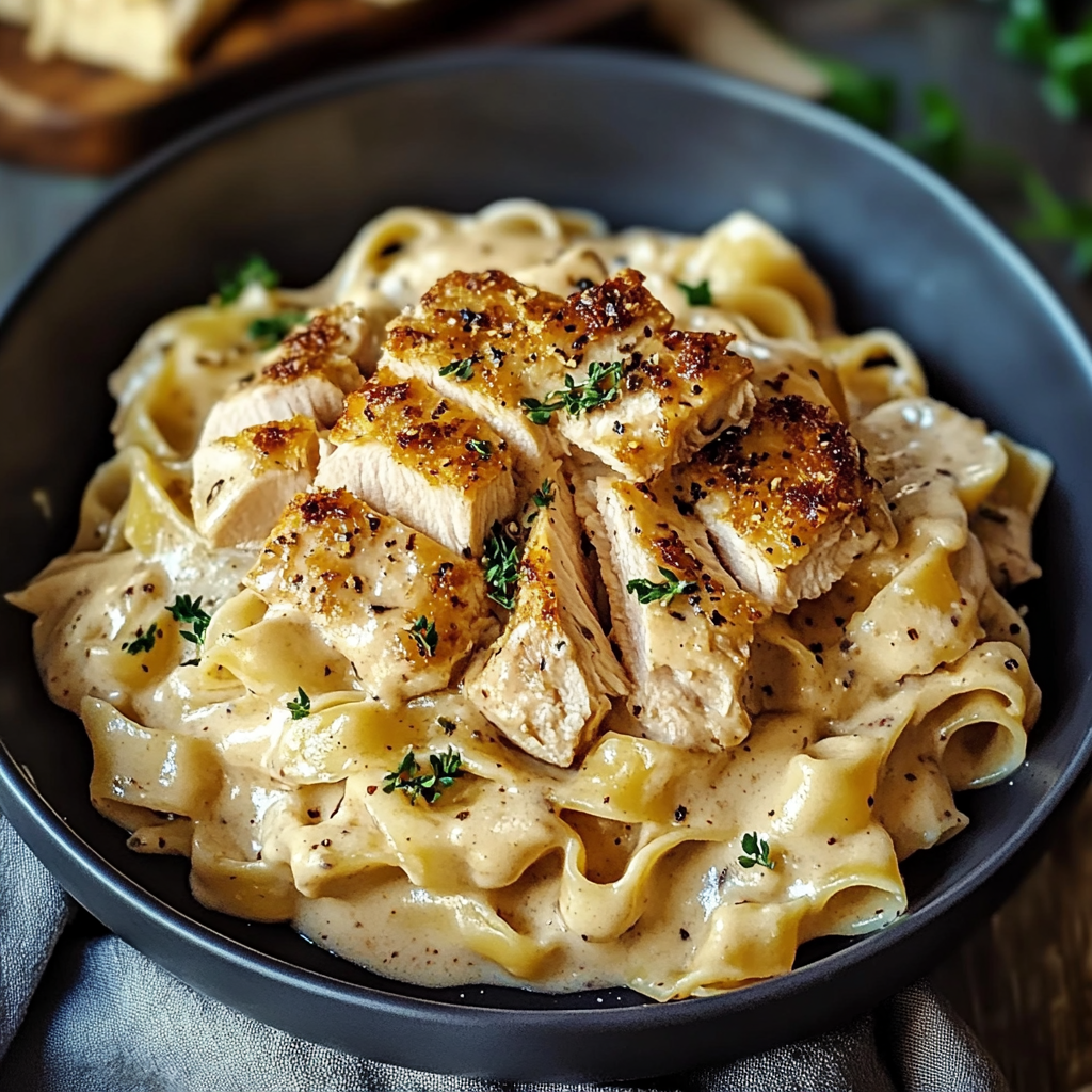 Recipe preparation for Chicken Buttered Noodles