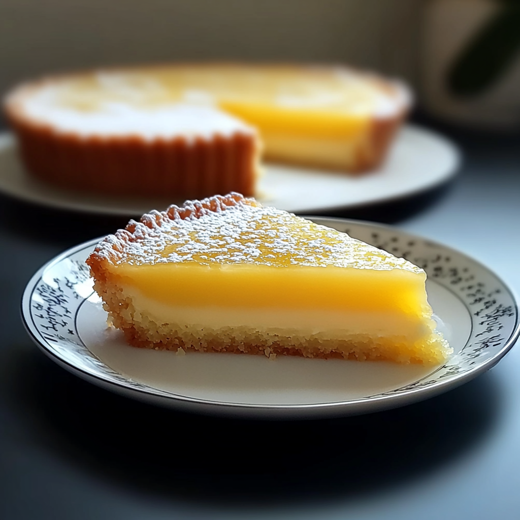 Recipe preparation for Lemon Custard Cake