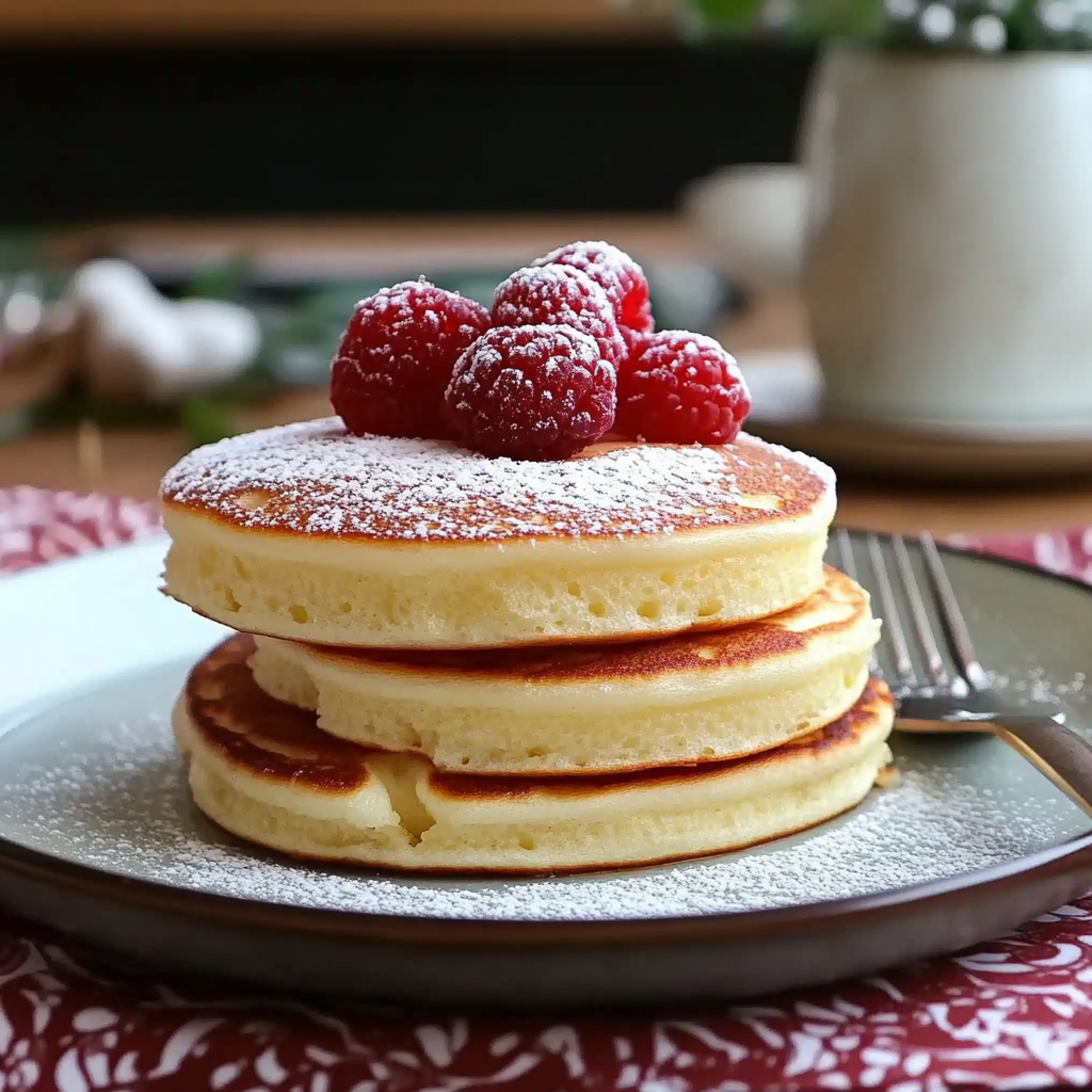 Recipe preparation for Fluffy Japanese Soufflé Pancakes