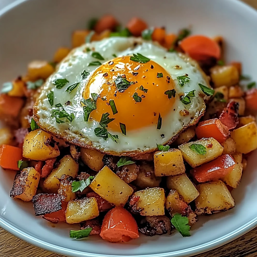 Recipe preparation for Loaded Breakfast Hash