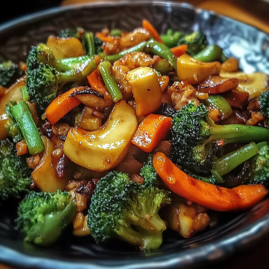 Recipe preparation for Monster Veggie Stir-Fry Recipe