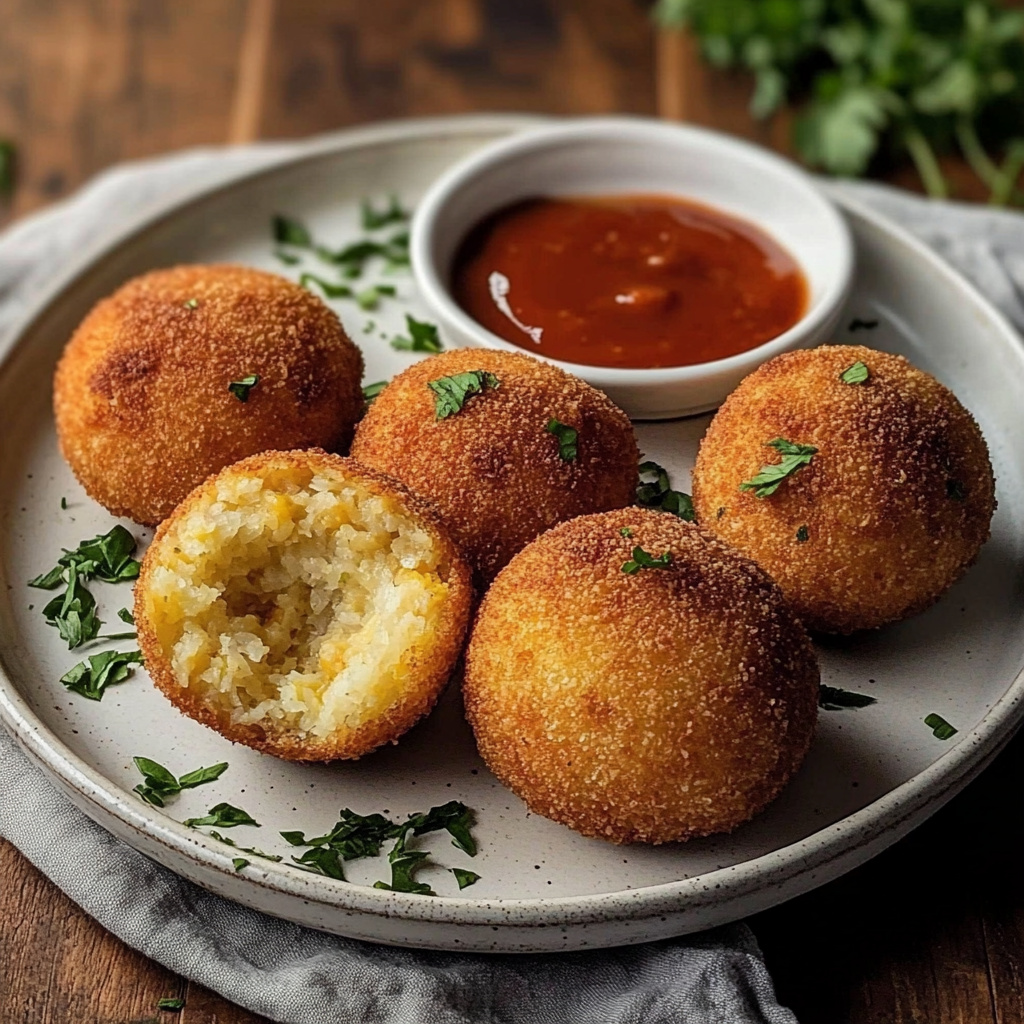 Recipe preparation for Authentic Baked Arancini Recipe