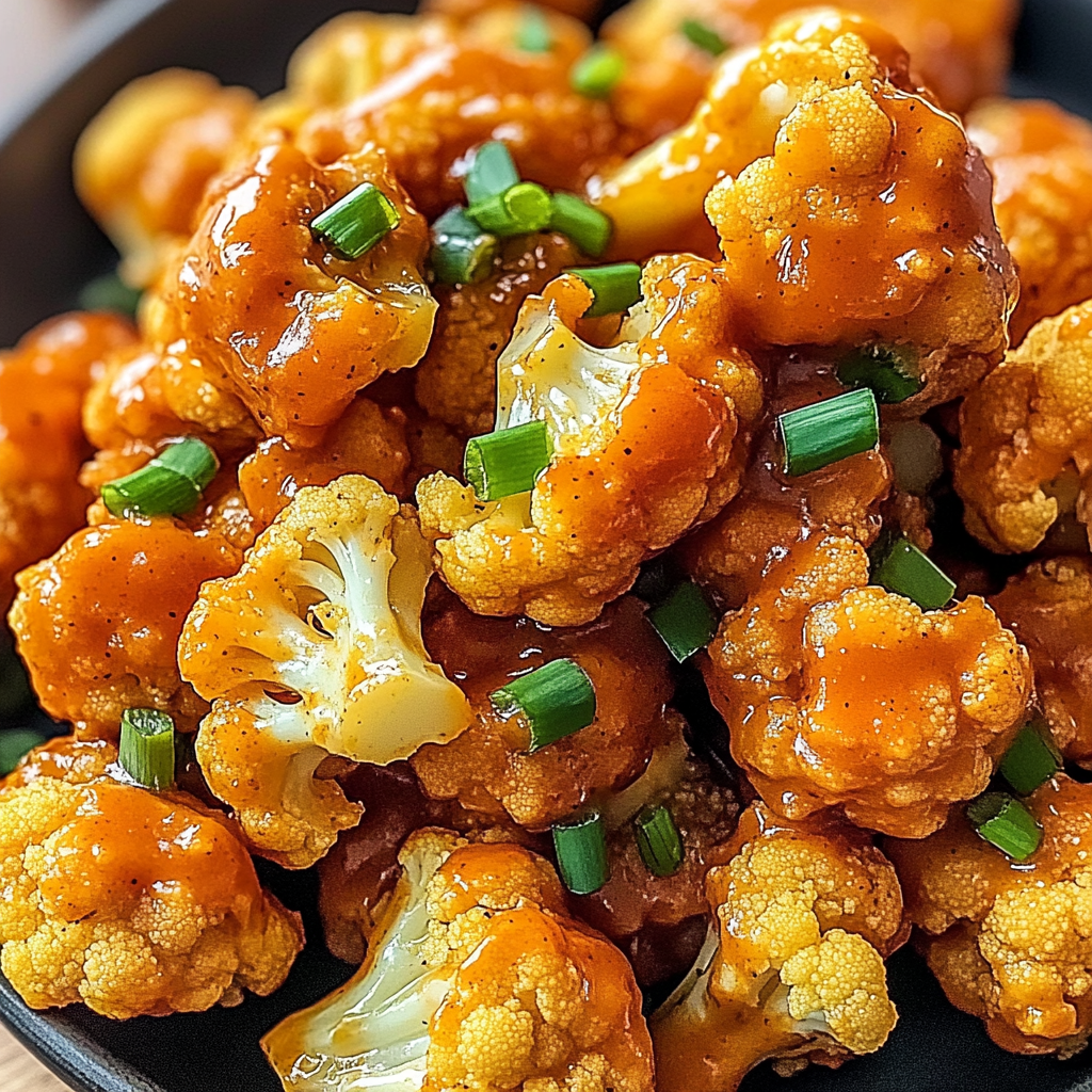 Recipe preparation for Air Fryer Buffalo Cauliflower Recipe