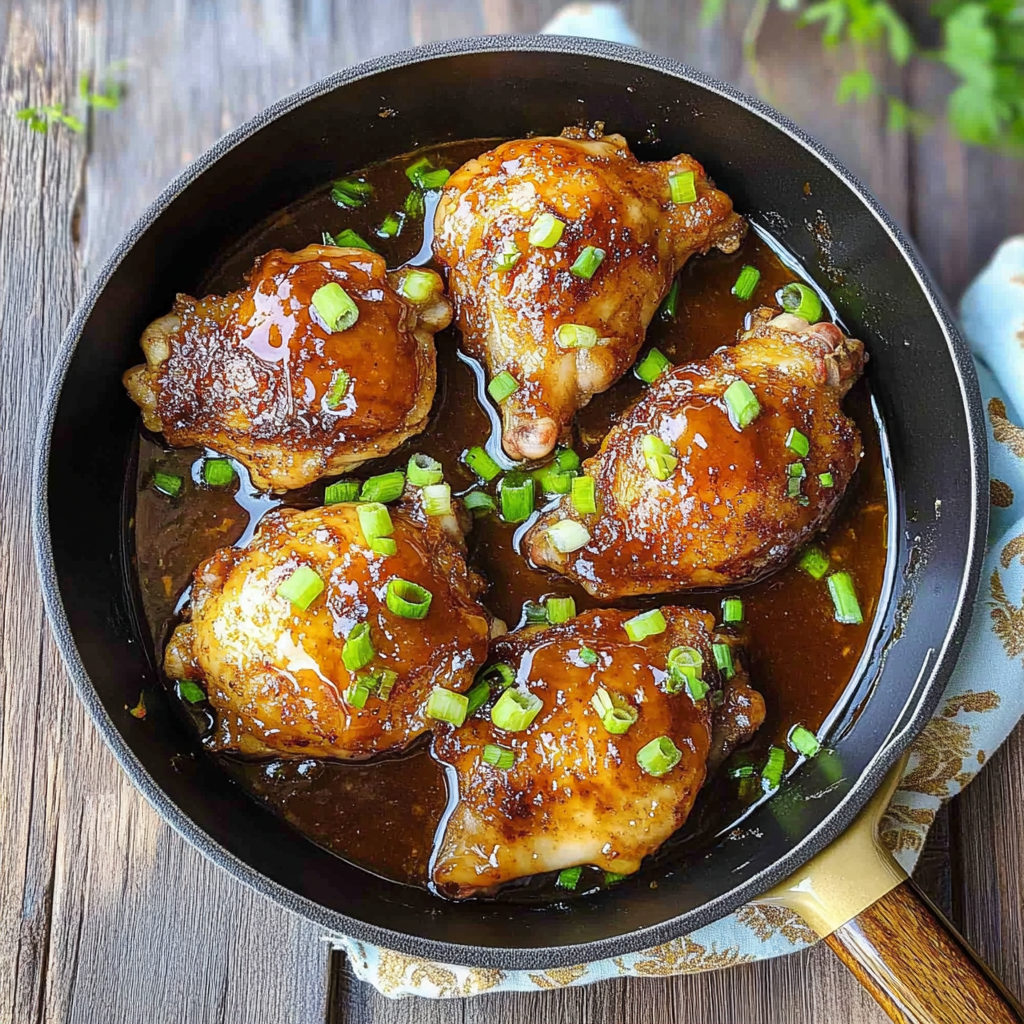 Recipe preparation for Easy Brown Sugar Glazed Chicken