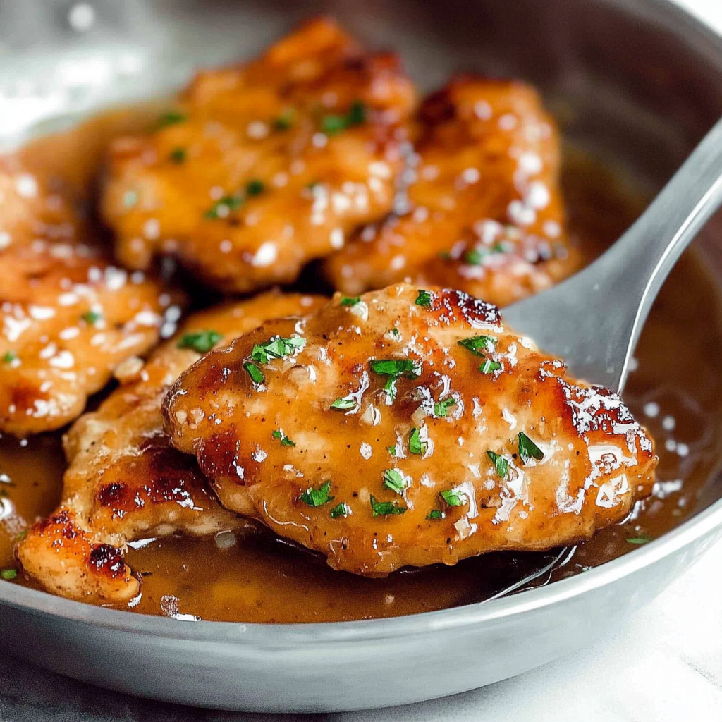 Recipe preparation for Honey Garlic Chicken