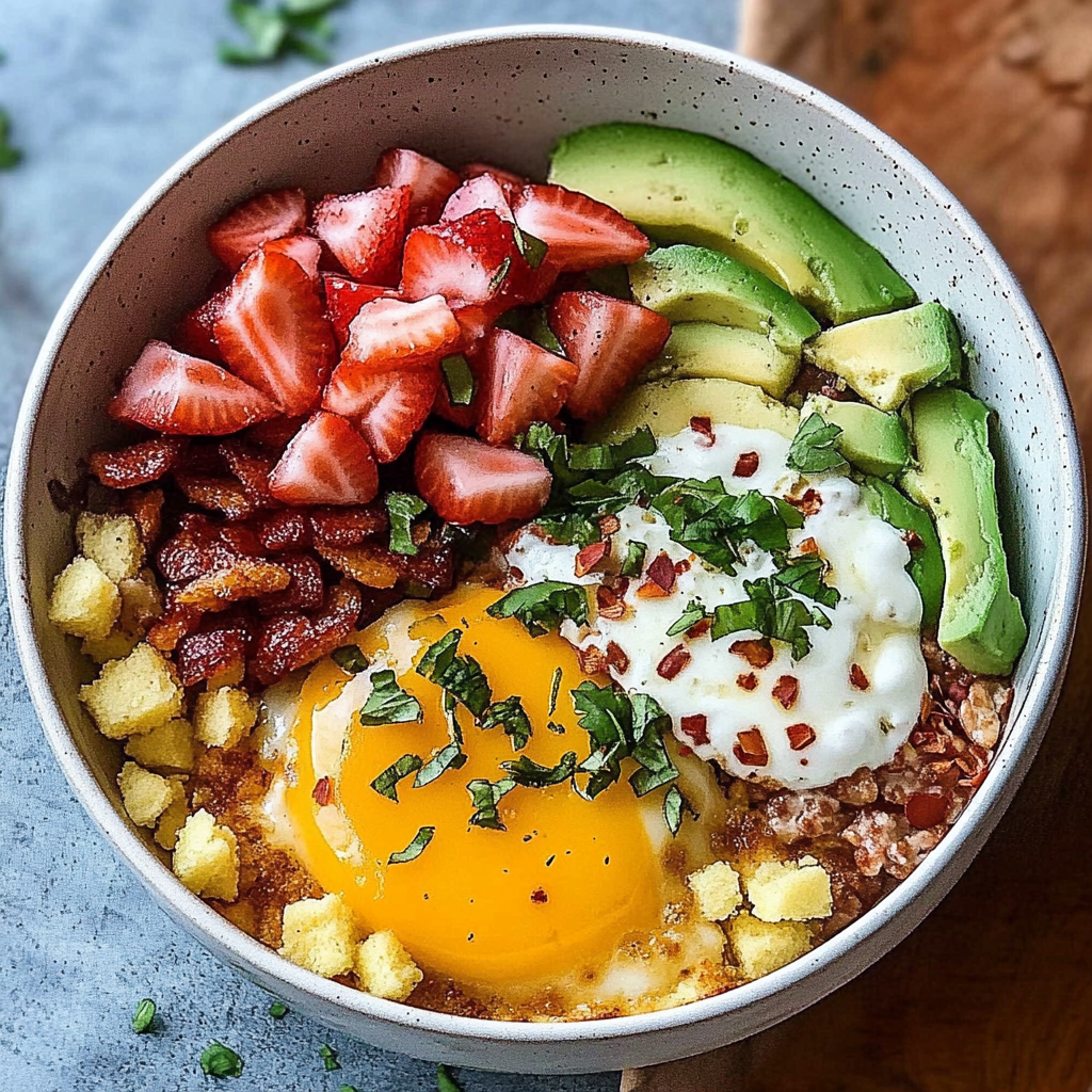 Recipe preparation for Easy High Protein Breakfast Bowls