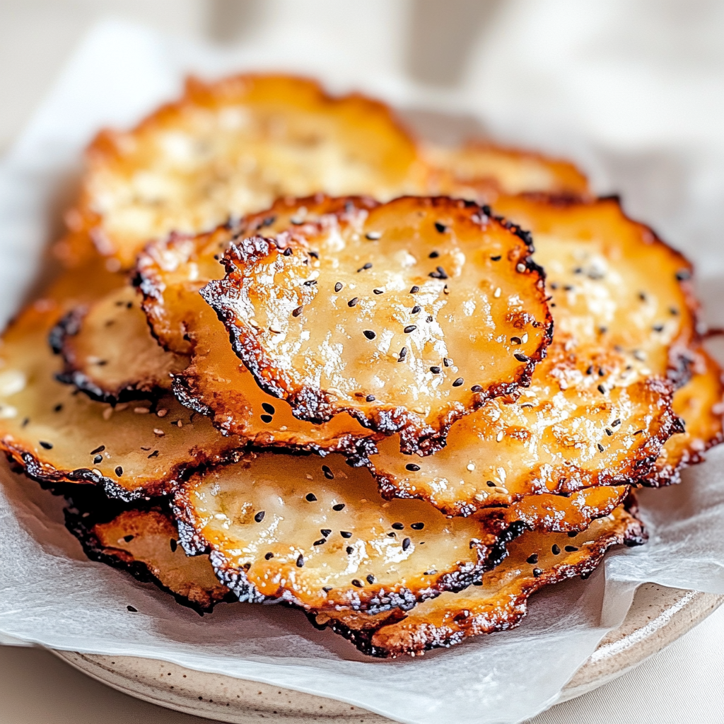 Recipe preparation for 1 Ingredient Keto Cottage Cheese Chips: Crunchy Delight