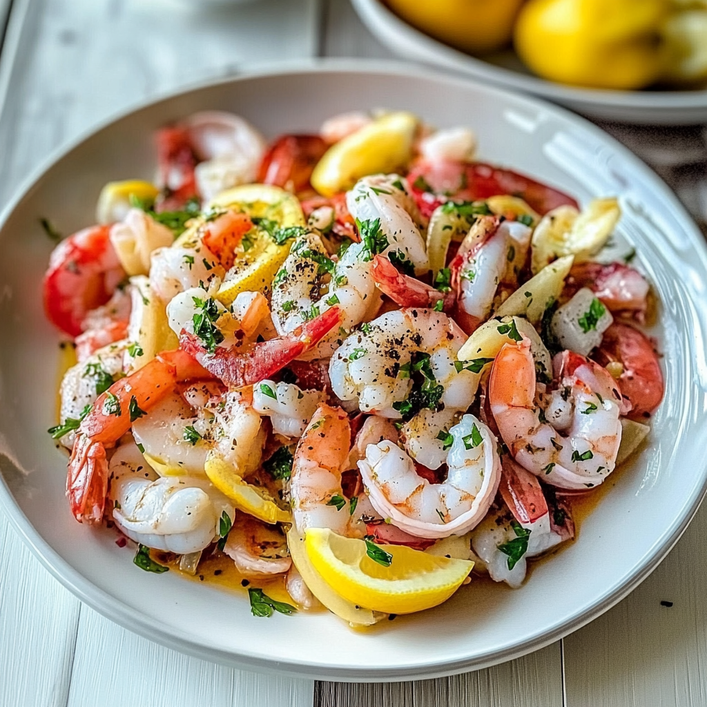 Recipe preparation for Italian Seafood Salad