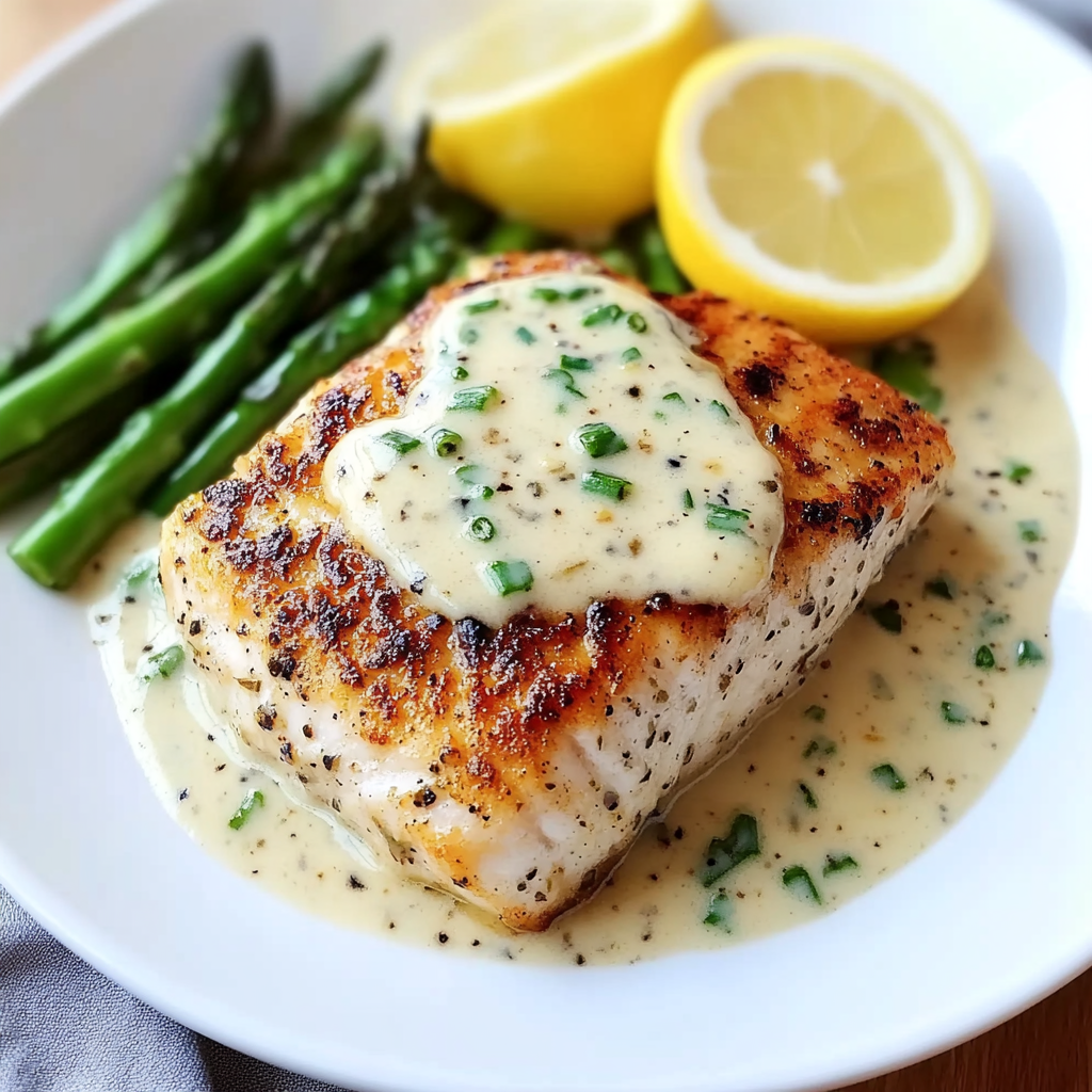 Recipe preparation for Red Snapper with Lemon Cream Sauce