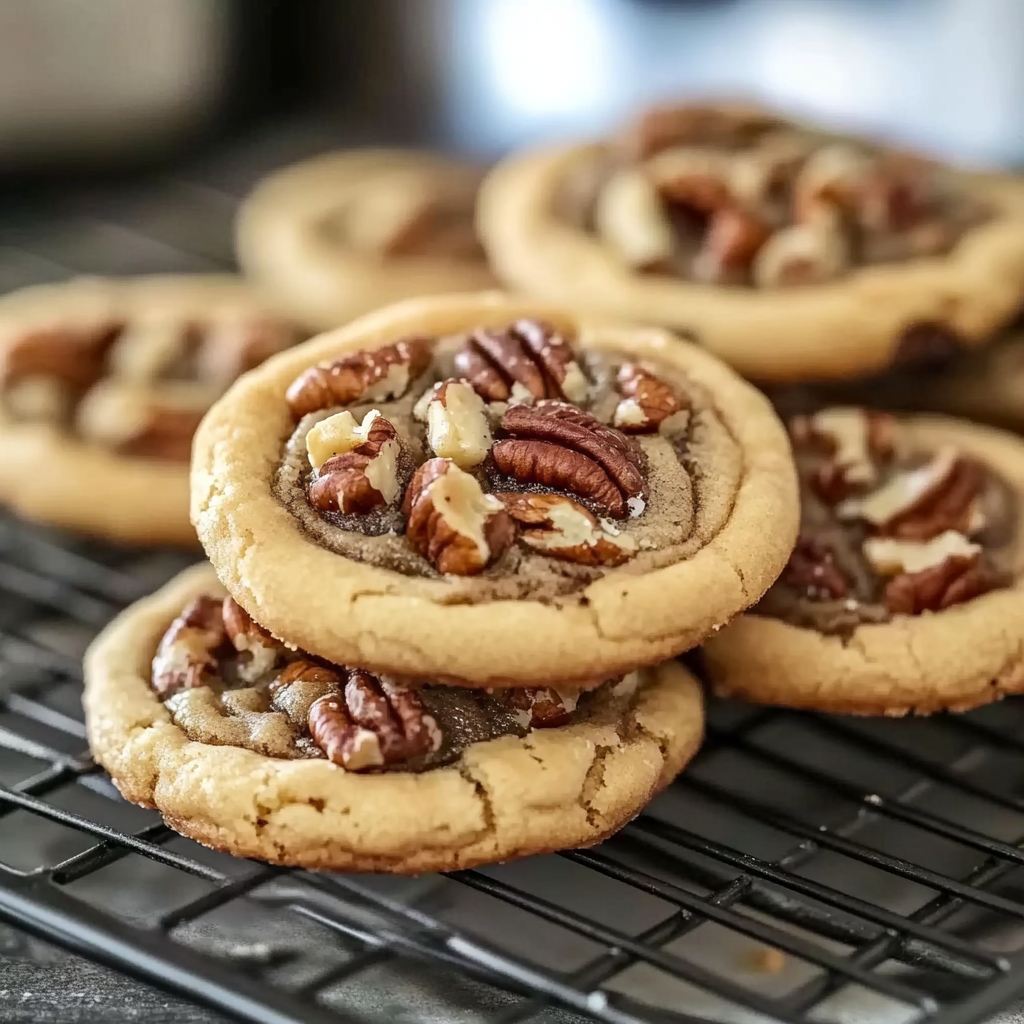Recipe preparation for Pecan Pie Cookies