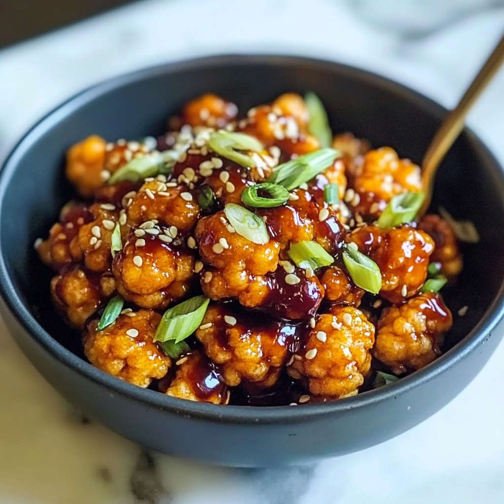 Recipe preparation for Sweet and Sour Cauliflower