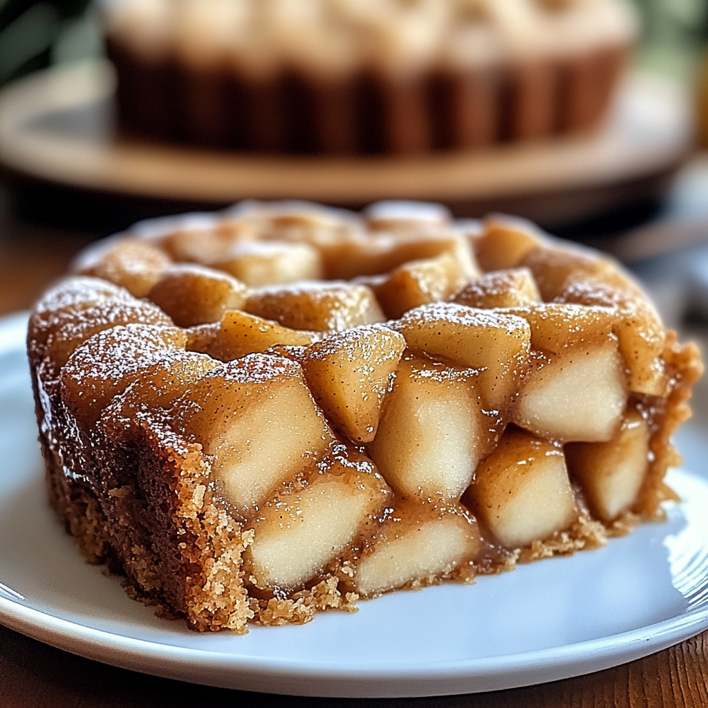 Recipe preparation for Easy Cinnamon Apple Cake