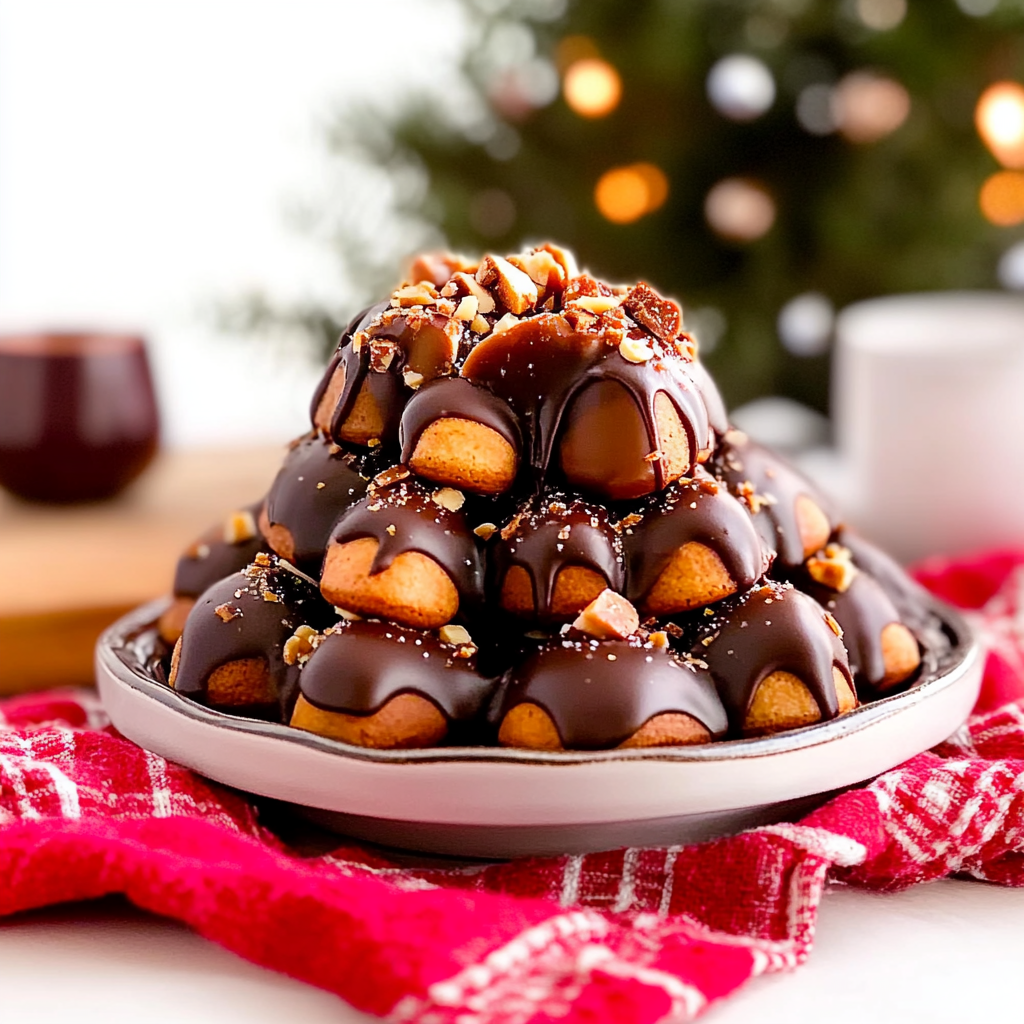 Recipe preparation for Caramel Pretzel Turtles