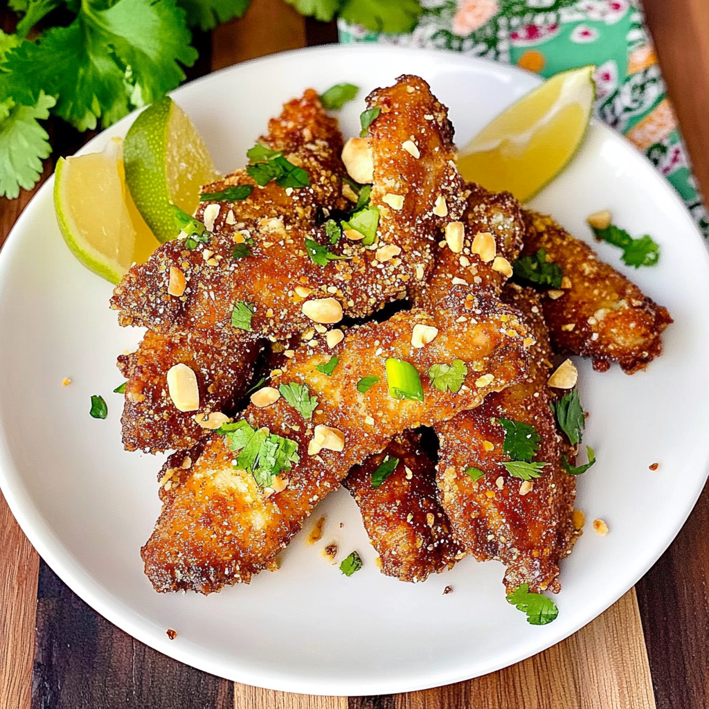 Recipe preparation for Thai Sticky Chicken Fingers