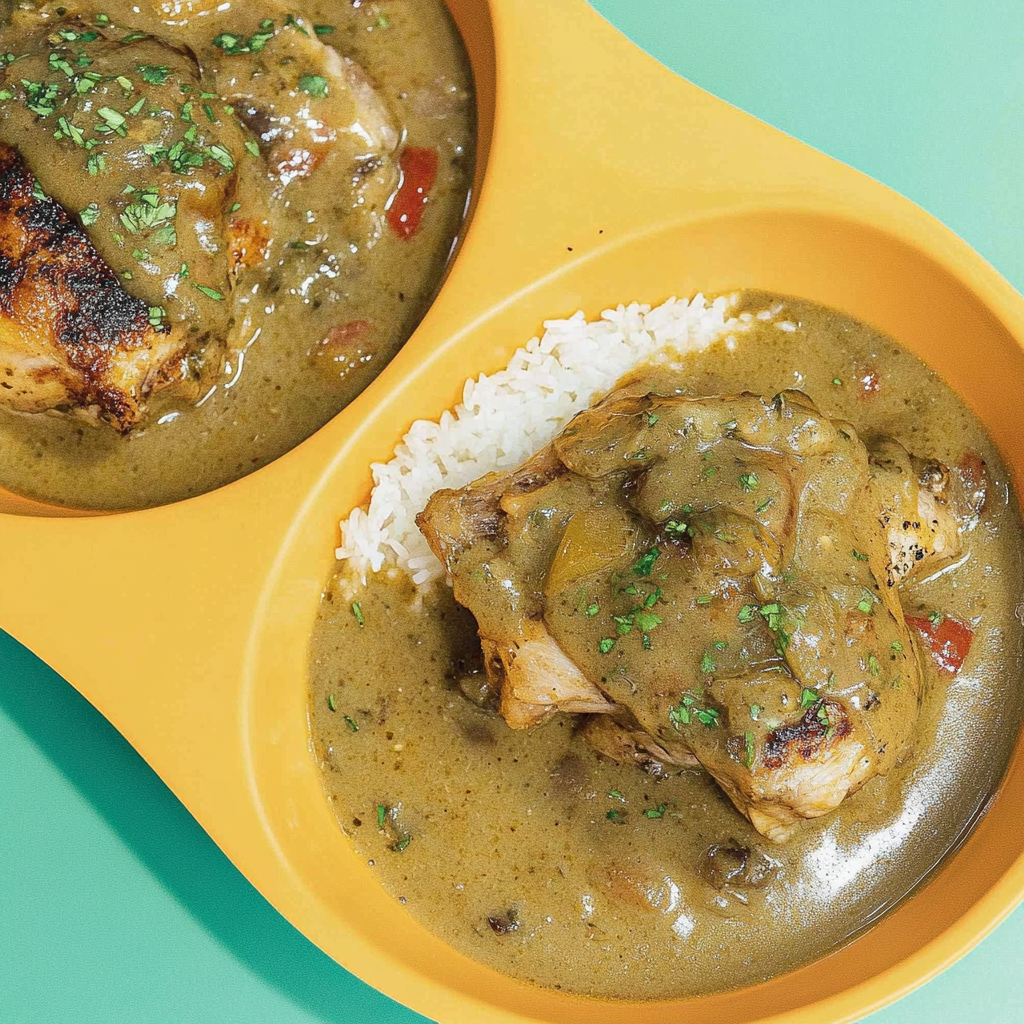 Recipe preparation for Smothered Chicken