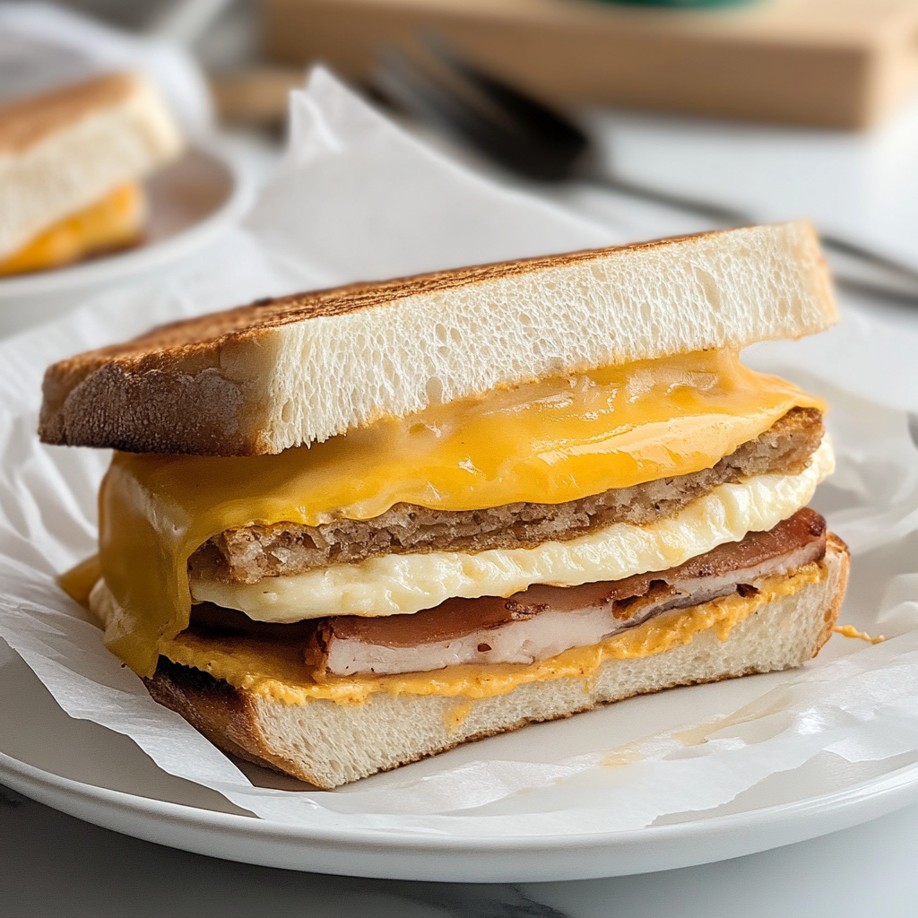 Recipe preparation for Homemade Breakfast Sandwiches