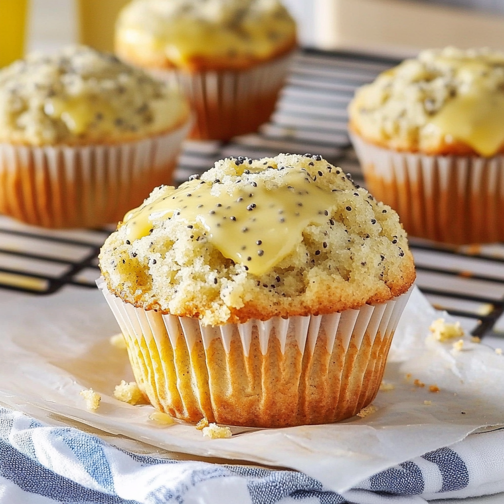 Recipe preparation for Lemon Poppy Seed Muffins