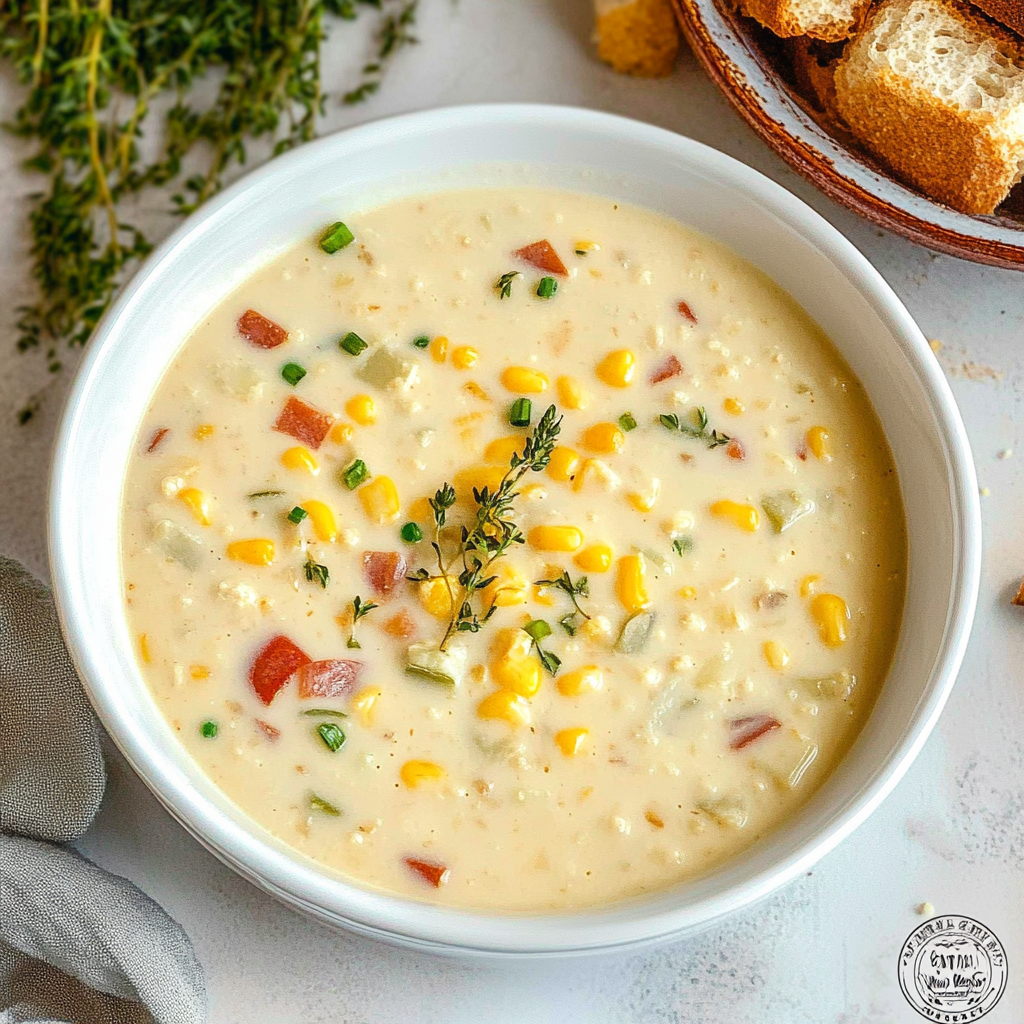 Recipe preparation for Corn Chowder