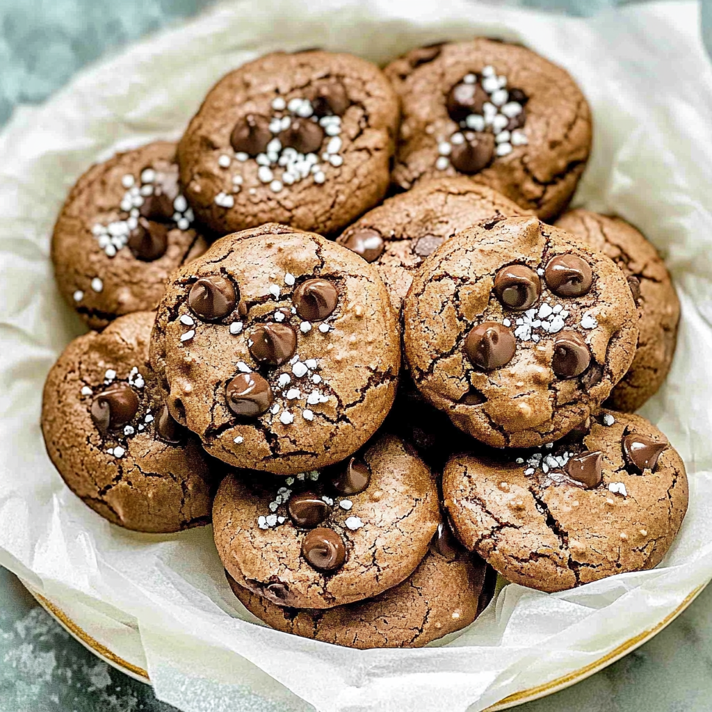 Recipe preparation for Double Chocolate Chip Cookies
