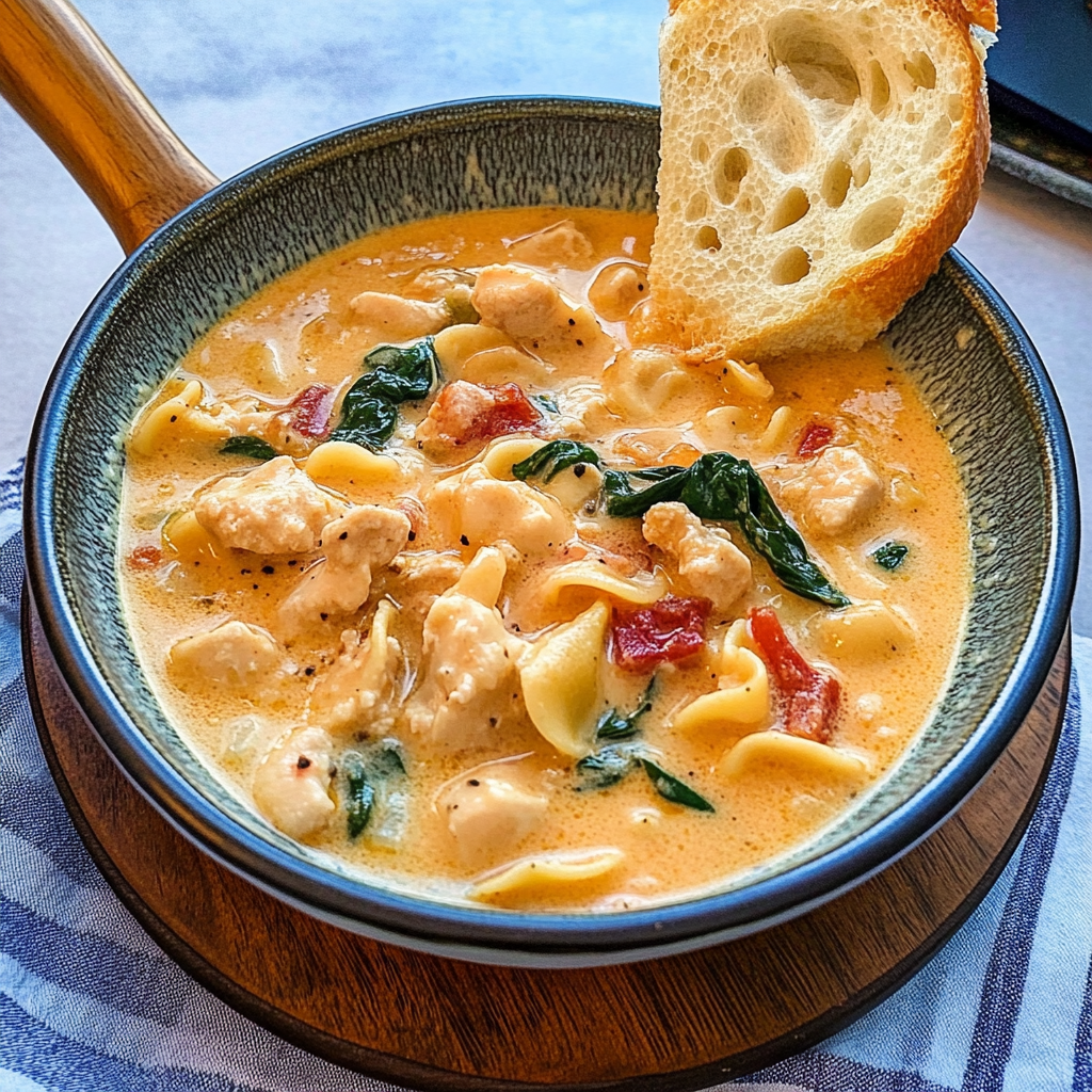 Recipe preparation for Marry Me Chicken Soup