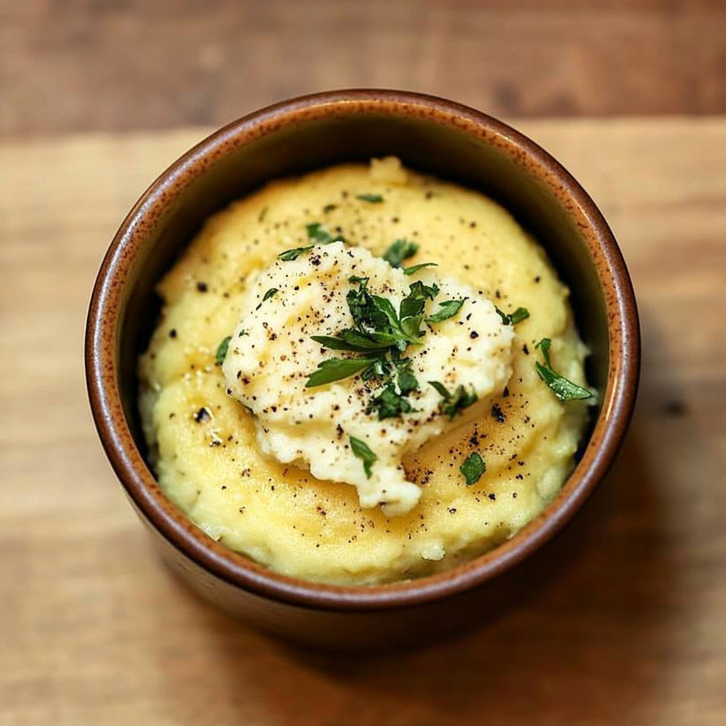 Recipe preparation for Buttery Herbed Polenta