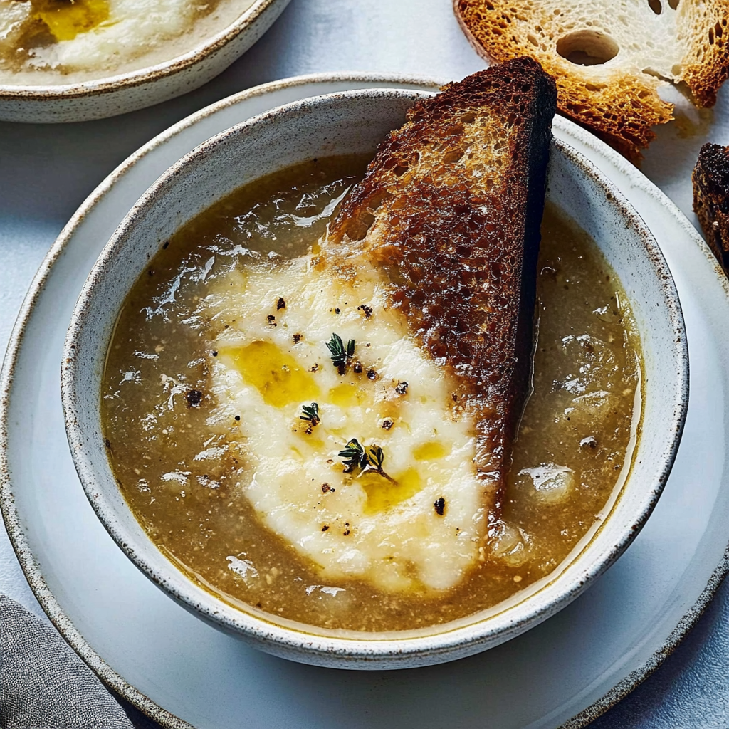 Recipe preparation for Irish Onion Soup