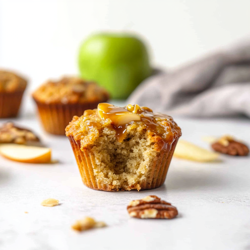 Recipe preparation for Caramel Apple breakfast Muffins