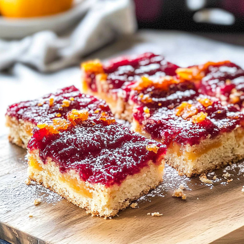Recipe preparation for Cranberry Orange Bars