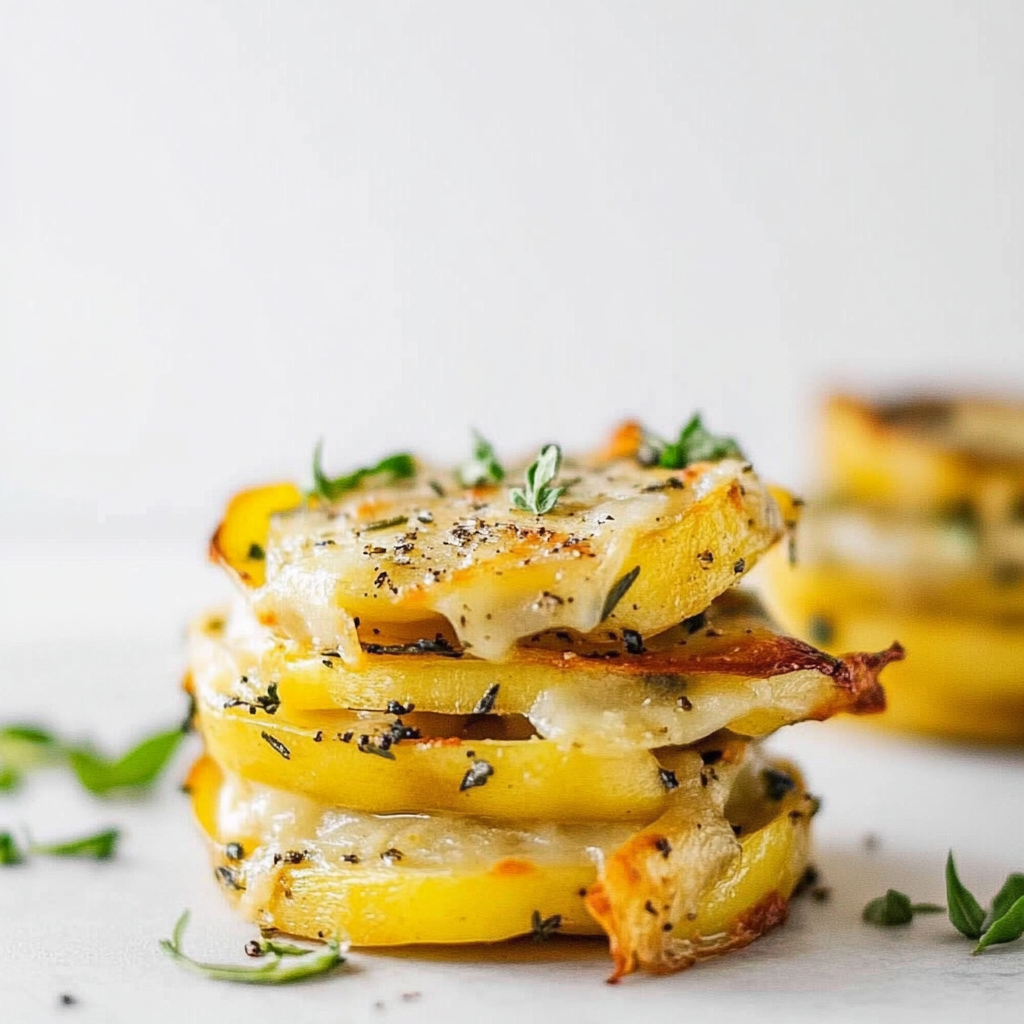 Recipe preparation for Potato Leek Gratin Cups