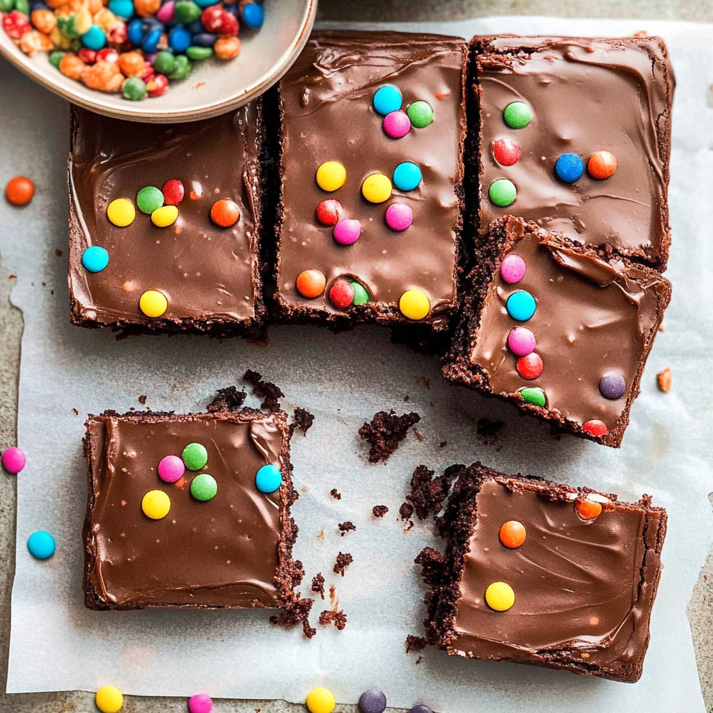 Recipe preparation for Homemade Cosmic Brownies