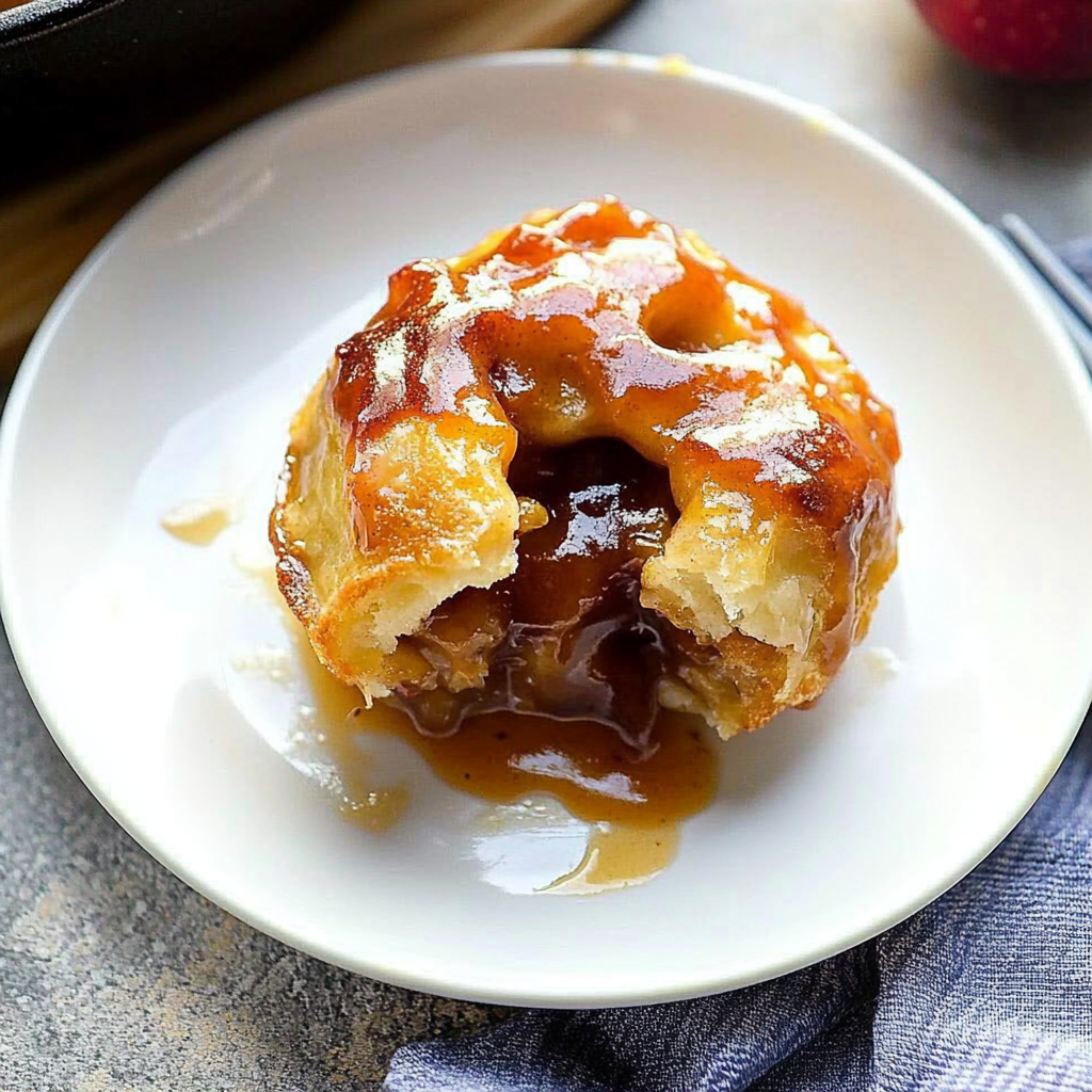 Recipe preparation for Apple Dumplings with Sauce