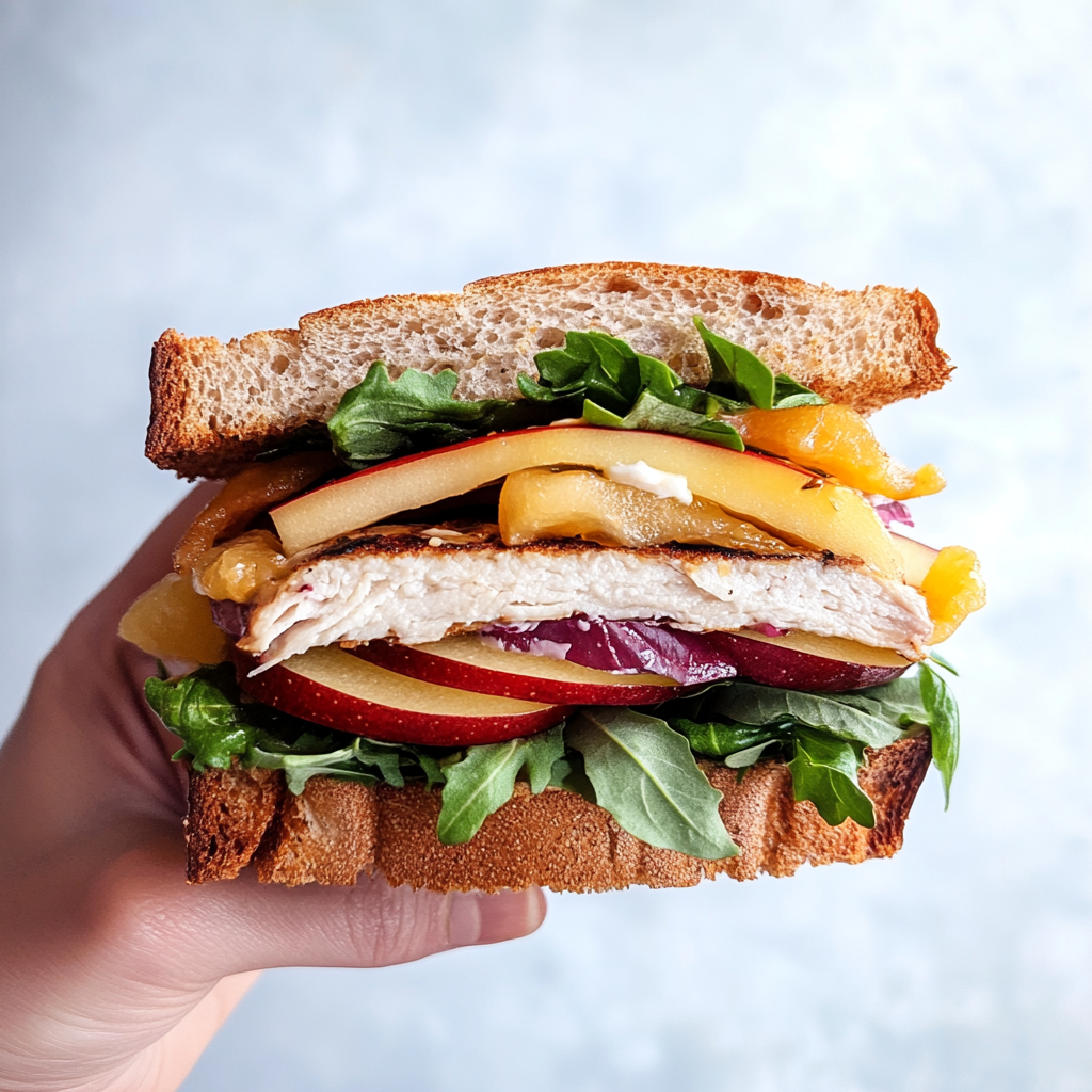 Recipe preparation for Turkey Apple Cheddar Sandwich