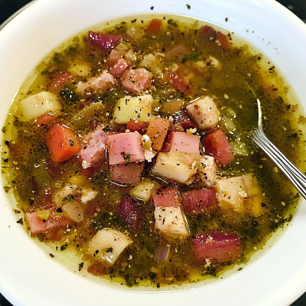 Recipe preparation for Chicken Apple Sausage Soup