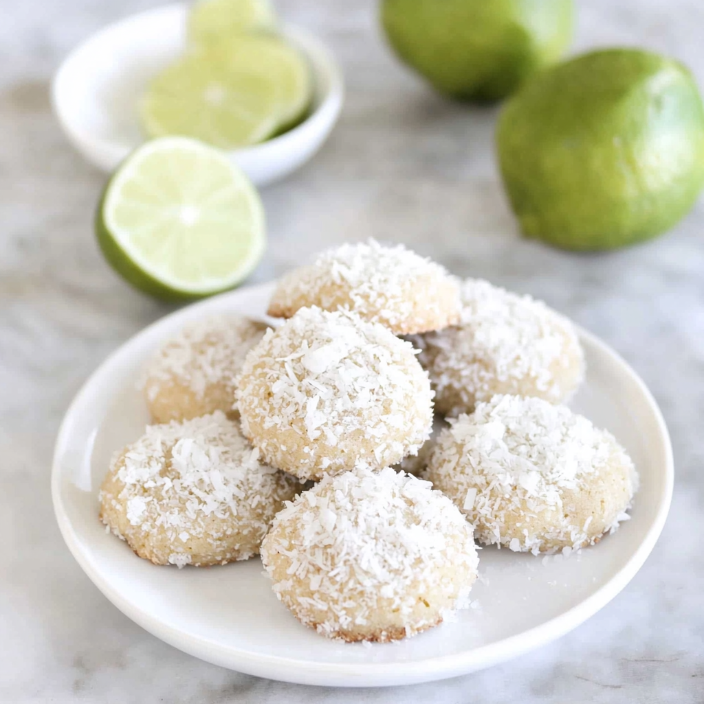 Recipe preparation for Snowy Coconut Sugar Cookies