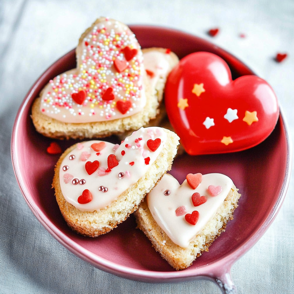 Recipe preparation for Valentine Sprinkle Sugar Cookie Bars with Almond Extract