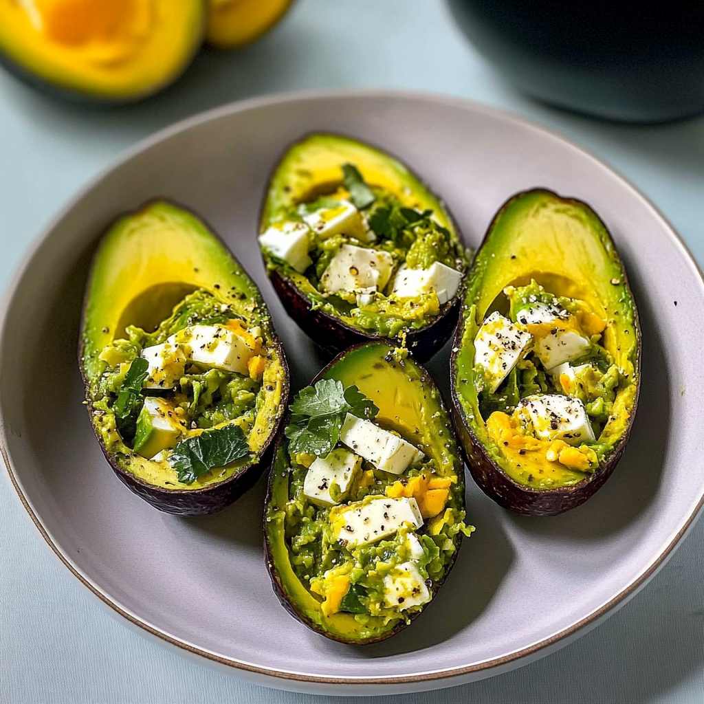 Recipe preparation for Low-Carb Egg Salad with Avocado Cups