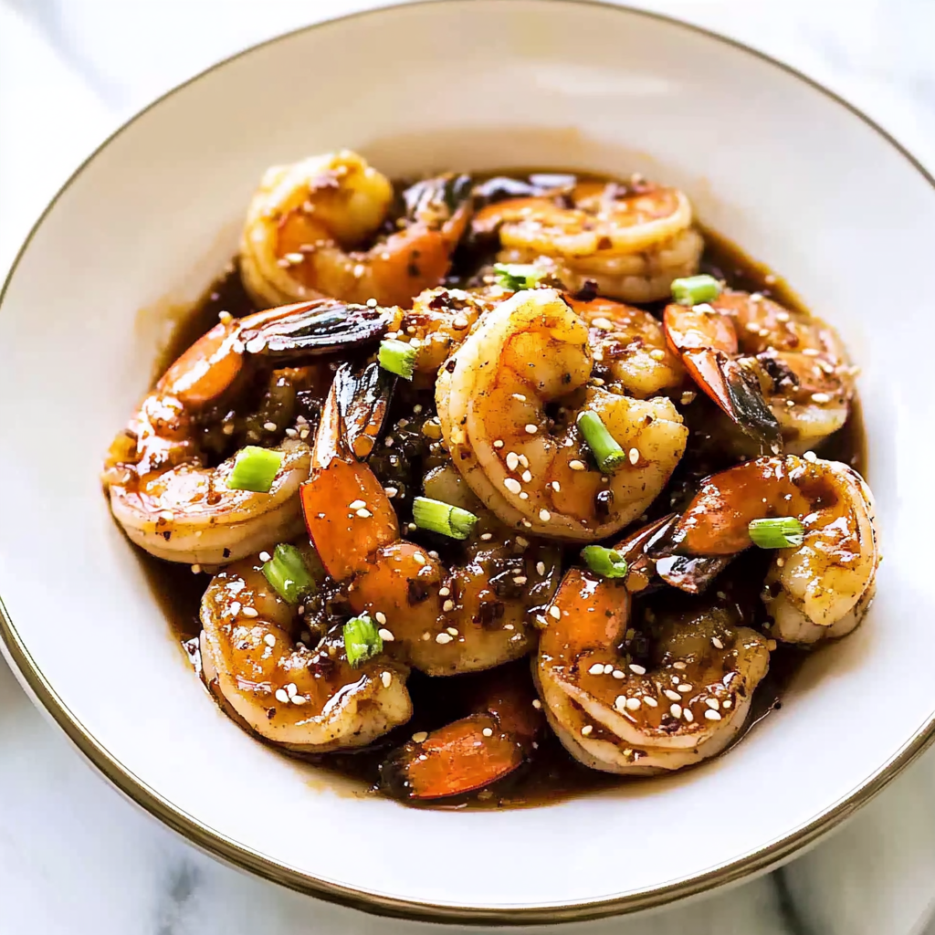 Recipe preparation for Quick Shrimp Stir-Fry with Garlic & Ginger