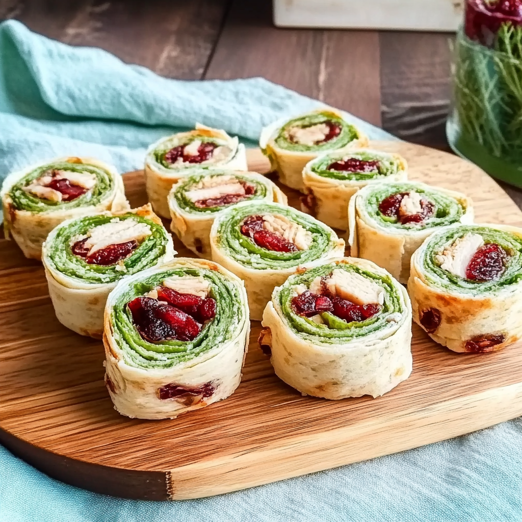 Recipe preparation for School Lunch Turkey & Cranberry Roll-Ups