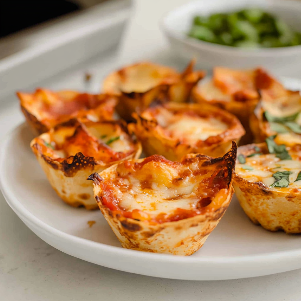 Recipe preparation for Kid Cold Pizza Muffin Cups