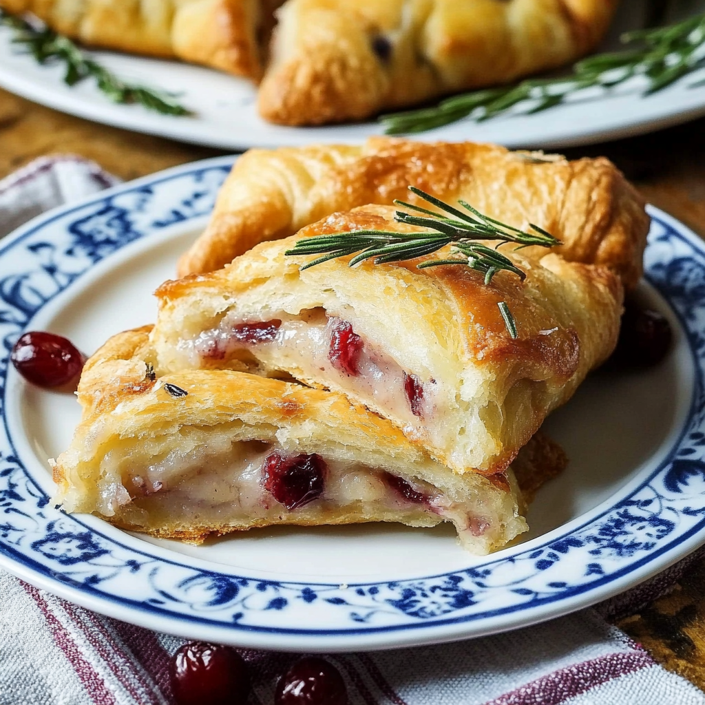 Recipe preparation for Turkey & Cranberry Crescent Roll Bites